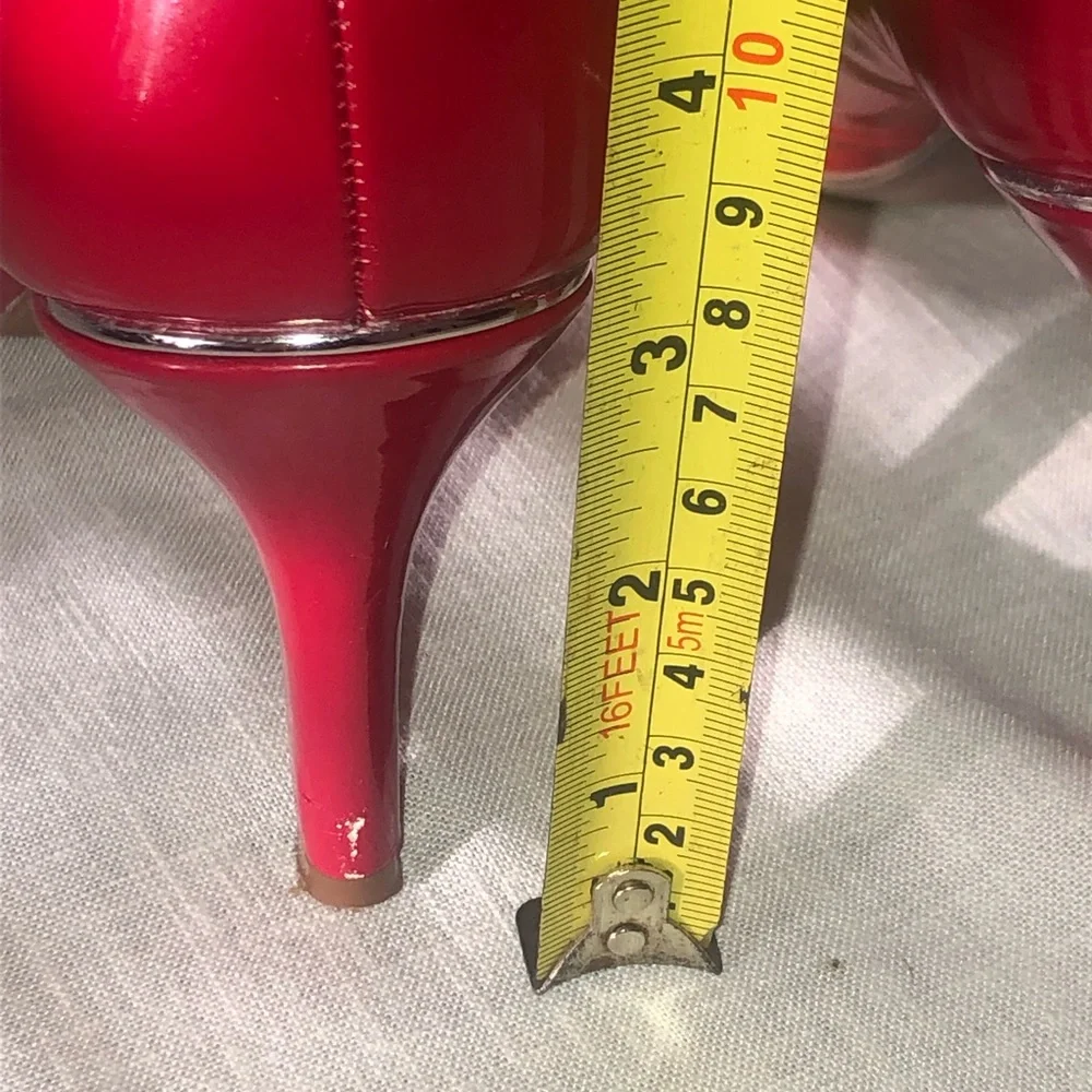 🌞 Jones New York Delly 3” pointy toed red patent leather pumps women size 6.5